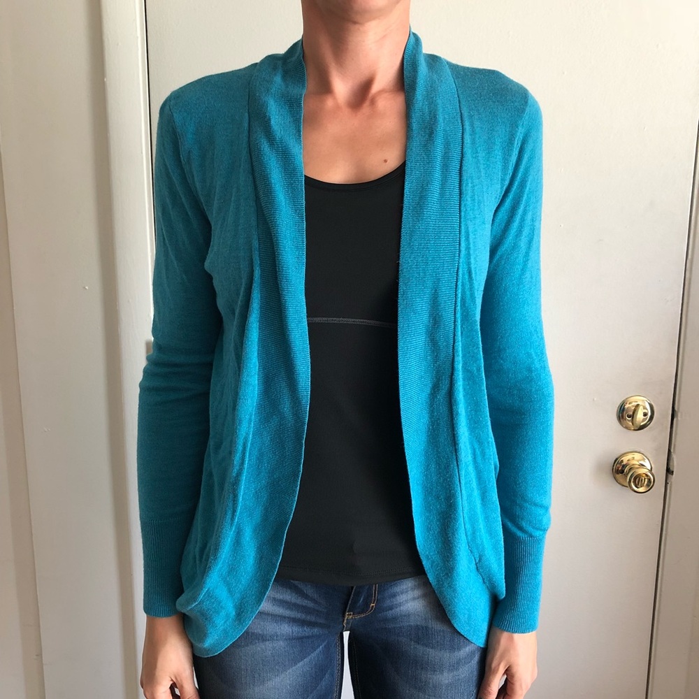 🎉MERONA Cocoon Cozy Cardigan! Teal soft sweater